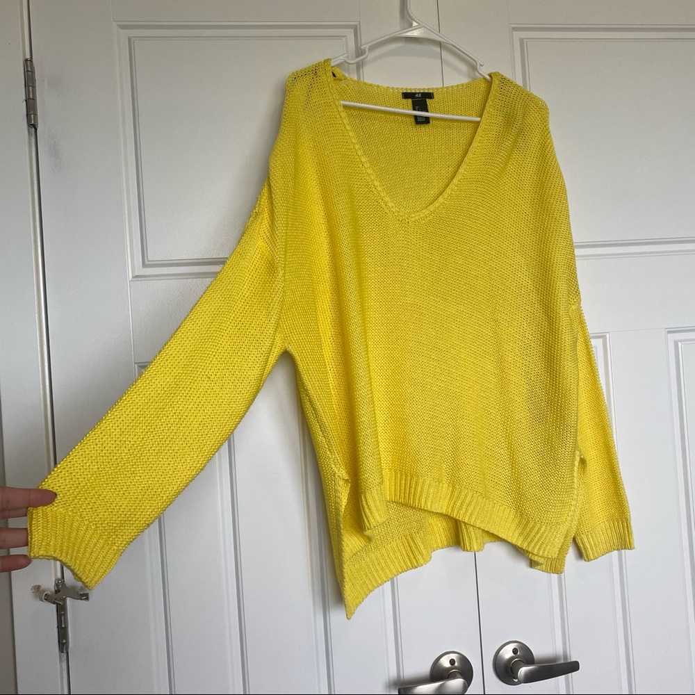 Yellow oversized sweater